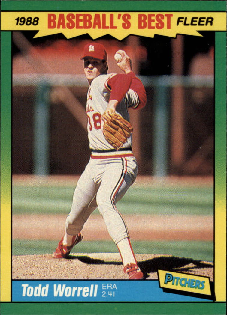 1988 Fleer Sluggers/Pitchers Baseball Cards    044      Todd Worrell
